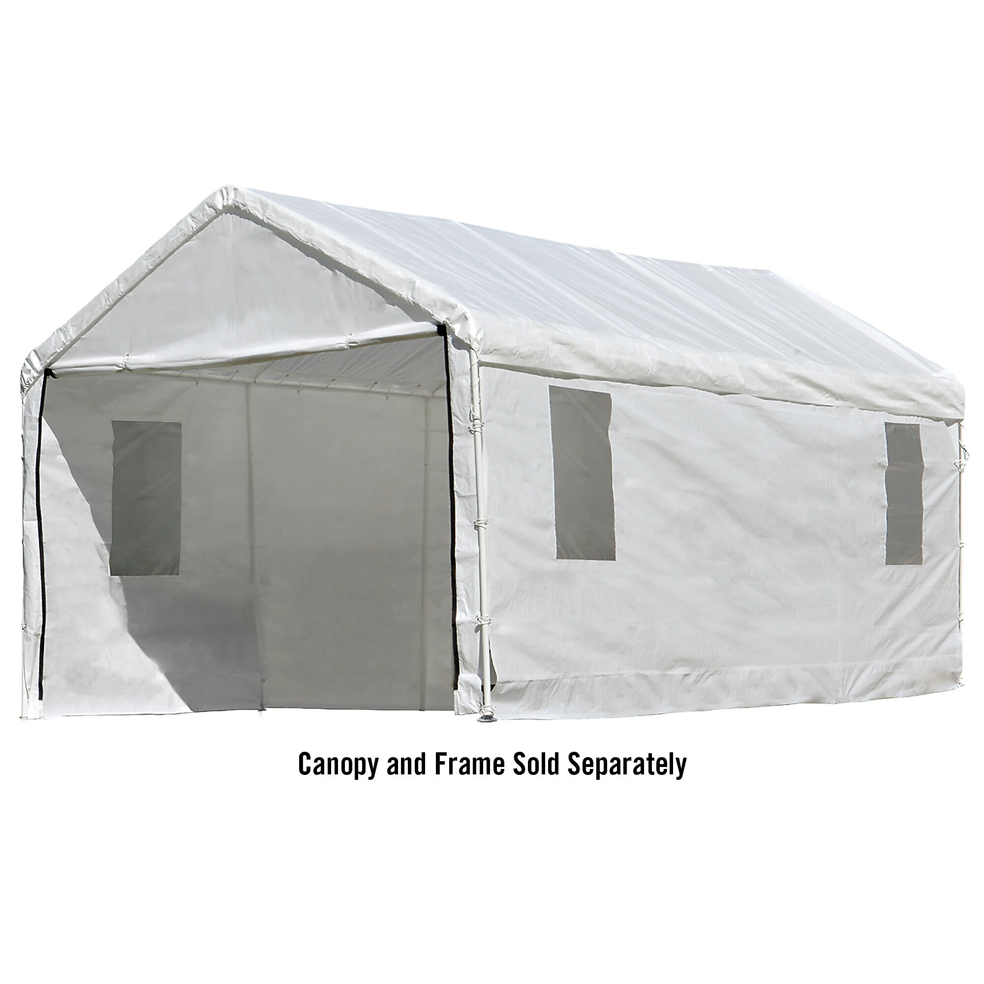 ShelterLogic MaxAP, Enclosure Kit /windows for the MaxAP Canopy-Canopy not incl, Fits Canopy Length 20 ft, Fits Canopy Width 10 ft, Material Polyethylene, Model# 25772